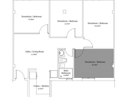 Maestro Jiménez 5 4º (Habitación 4)