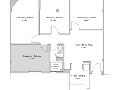 San Vicente de Paul 27 3º (Room 4)